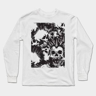 Halloween skulls Long Sleeve T-Shirt